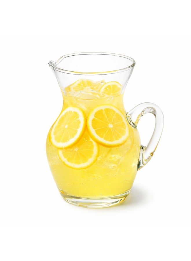 Glass Water Pitcher with Spout – Clear Glass Beverage Carafe for Water, Juice, Lemonade, Sangria and Cold Drinks - Image 1